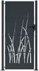 vidaXL Gartentor Anthrazit 100x200 cm Stahl Gras-Design 153171 Bild 3