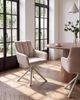 Esszimmerstuhl 2er Set SARDOAL Stoff Beige Bild 3