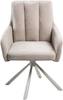 Esszimmerstuhl 2er Set SARDOAL Stoff Beige Bild 5