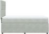 vidaXL Boxspringbett mit Matratze Hellgrau 100x200 cm Samt 3292262 Bild 5