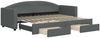 vidaXL Tagesbett Ausziehbar mit Schubladen Dunkelgrau 80x200 cm Stoff 3197220 Bild 2