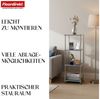 Floordirekt Standregal Concept Epure MK-005 Metallregal, B30 × T30 × H89 cm, diverse Farben, modular, Design Regal mit offenen Ablagen, verchromtes Metallgestell, zeitlos Bild 4