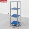 Floordirekt Standregal Concept Epure MK-005 Metallregal, B30 × T30 × H89 cm, diverse Farben, modular, Design Regal mit offenen Ablagen, verchromtes Metallgestell, zeitlos Bild 2