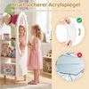 COSTWAY Kleiderständer, Mit Spiegel, Garderobe, Regalen & Haken für Kinder Bild 3