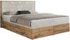 Boxspringbett mit Kopfteil und Topper, Polsterbett - NESSI - 200 x 200 cm - Beige Velvet - H4 - Topper T25 Bild 4