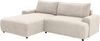 TRENDMANUFAKTUR Ecksofa Fordon, Schlafsofa mit Bettkasten, Couch in L-Form, Breite 250 cm, in Cordstoff HYPER, cream, Recamiere links Bild 3