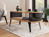 Couchtisch Rajkon Oval (Farbe: Schwarz / Eiche Craft Gold) Bild 2