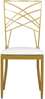 Esszimmerstuhl 2er Set GIRARD Metall Gold Bild 4