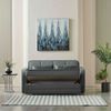 MOLERON Schlafsofa, Bezug: Soft 24, inkl. 2 Zierkissen, Kunststofffüße schwarz, 2 Sitzer Bild 3