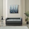 MOLERON Schlafsofa, Bezug: Soft 24, inkl. 2 Zierkissen, Kunststofffüße schwarz, 2 Sitzer Bild 2