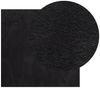 vidaXL Teppich HUARTE Kurzflor Weich und Waschbar Schwarz 120x120 cm 375113 Bild 3