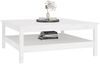 Couchtisch Weiß 100 x 100 x 40 cm Massivholz Kiefer [814295] Bild 5