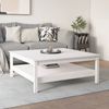 Couchtisch Weiß 100 x 100 x 40 cm Massivholz Kiefer [814295] Bild 4