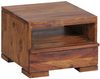 Wohnling Nachttisch Massivholz Nachtkommode 30 cm 1 Schublade Ablage Nachtschrank Landhausstil Echtholz Farbe wählbar Bild 2