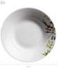 Tellerset für 4 Personen mit detailliertem Blumendekor, 18-tlg. Geschirr Set mit flachen Tellern, tiefen Tellern und Desserttellern Bild 3