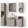 Livinity® Badmöbel-Set Timavo, Greige/Artisan-Eiche, 5 Teile, (5-St) Bild 4