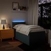 vidaXL Boxspringbett mit Matratze Blau 90x200 cm Stoff 3288084 Bild 5