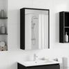 vidaXL Badezimmerspiegelschrank Schwarz Eichen-Optik 43 x 16 x 62.5 cm 889136 Bild 4
