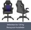 Juskys Racing Schreibtischstuhl Montreal (violett) ergonomisch, höhenverstellbar & gepolstert, bis 120 kg - Bürostuhl Drehstuhl Bild 2