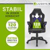 Juskys Racing Schreibtischstuhl Montreal (violett) ergonomisch, höhenverstellbar & gepolstert, bis 120 kg - Bürostuhl Drehstuhl Bild 5