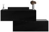 Planetmöbel Garderoben-Set 2x Hängeschrank WEST 100 cm schwarz, (Garderobenschrank, Wandgarderobe hängend oder stehend), Flurgarderobe Bild 5