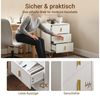 SoBuy Nachttisch FBT115-Lx2, Beistelltisch 2er Set mit Schubladen Telefontisch Nachtschrank Weiß Bild 3
