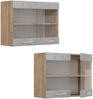 Küchenglasschrank R-Line Beton 80 cm Vicco Bild 5