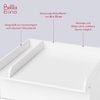 Bellabino 'Oti' Wickelaufsatz für IKEA Kommoden (Malm, Hemnes, Nordli), weiß, mit Trennfach (beidseitig montierbar), 10 x 74 x 80 cm Bild 4