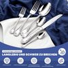 HOMELUX Besteck-Set Besteck set elegante Optik, ergonomische Haptik, Wellenschliff-Messer (72-tlg), 12 Personen, Edelstahl, Spiegelpoliert,spülmaschinengeeignet,hochwertiger Besteckkasten Bild 3