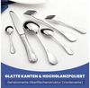 HOMELUX Besteck-Set Besteck set elegante Optik, ergonomische Haptik, Wellenschliff-Messer (72-tlg), 12 Personen, Edelstahl, Spiegelpoliert,spülmaschinengeeignet,hochwertiger Besteckkasten Bild 4