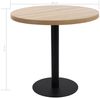 vidaXL Bistrotisch Hellbraun 80 cm MDF 286424 Bild 5
