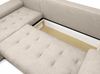 AX LIVING Manisa Wohnzimmer Couch L Form Beige mit Schlaffunktion L Bild 4