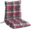 vidaXL Niedriglehner-Auflagen 6 Stk. Rot Karomuster Oxford-Gewebe 377712 Bild 5