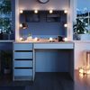 Schminktisch Sherry Weiß/Sonoma 120 cm mit LED Beleuchtung Vicco Bild 5