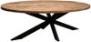 Massivholztisch Avola - oval 180 x 90 cm - Mangoholz - Gestell Kreuz-Form Bild 3