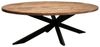 Massivholztisch Avola - oval 180 x 90 cm - Mangoholz - Gestell Kreuz-Form Bild 2