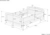 Weißes Bett Seniorenbett extra hoch 140x200 weiß Zubehör wählbar V-60.44W-14Federholzrahmen und Matratze inkl. Bild 4