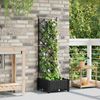 vidaXL Garten-Pflanzgefäß Schwarz 40 x 40 x 125,5 cm PP 42002835 Bild 3