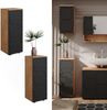 Vicco 'Irma' Midischrank, Holz, Anthrazit Gestreift, 81 x 30 x 30 cm Bild 2