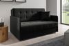 Zweiersessel YORK III mit Steppung, 2-Sitzer Schlafsofa, Jugendsofa mit Schlaffunktion, ausziehbare Couch, mit Bettkasten, inkl. Kissen, Kronos 07, 85 x 97 x 140 cm Bild 2