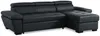 Vente-unique - Ecksofa Leder mit Schlaffunktion - Ecke Rechts - Anthrazit - JONOVA Bild 2