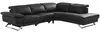 Vente-unique - PUNO Sofa Leder Schwarz - B 239 cm x H 76 cm x L 299 cm Bild 4