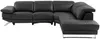Vente-unique - PUNO Sofa Leder Schwarz - B 239 cm x H 76 cm x L 299 cm Bild 3