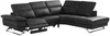 Vente-unique - PUNO Sofa Leder Schwarz - B 239 cm x H 76 cm x L 299 cm Bild 5