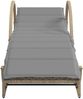 vidaXL Sonnenliegen 2 Stk. mit Auflagen Beige Poly Rattan 3277311 Bild 4