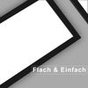 ZMH LED Panel Schwarz Deckenleuchte Dimmbar - Flach Deckenlampe Büro mit Fernbedienung Modern Wohnzimmerlampe 100x25CM Küchenlampe 42W Deckenpanel Schwarz Büroleuchte für Schlafzimmer Küche Flur Bild 3