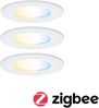 LED Einbauleuchte Nova Coin IP44 rund 78mm Tunable White 3x6W 3x530lm 230V Weiß matt Aluminium Bild 1