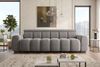 Bigsofa Santorin in Samtstoff - Samtstoff - silber Bild 3