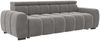 Bigsofa Santorin in Samtstoff - Samtstoff - silber Bild 1