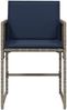 vidaXL Gartenstühle mit Kissen 4 Stk. Grau Poly Rattan 4007482 Bild 5